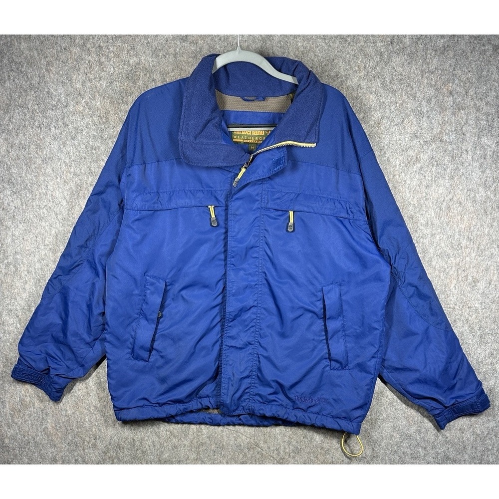 Vintage Y2K Timberland Weathergear Jacket Mens M Blue Waterproof 2001